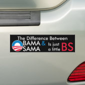 Obama/Osama BS Bumpersticker (Op auto)