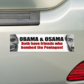 Obama & Osama Bumpersticker (Op auto)