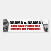 Obama & Osama Bumpersticker (Voorkant)
