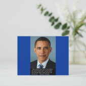 Obama over perfectie van de Unie Briefkaart (Staand voorkant)