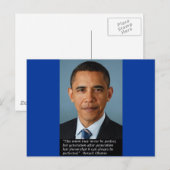 Obama over perfectie van de Unie Briefkaart (Voorkant / Achterkant)