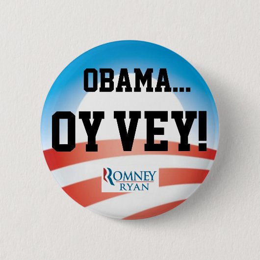 OBAMA OY VEY BUTTON (Voorkant)