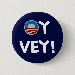 obama oy vey ronde button 5,7 cm