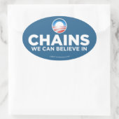 Obama Parodie Ketens Sticker (Tas)