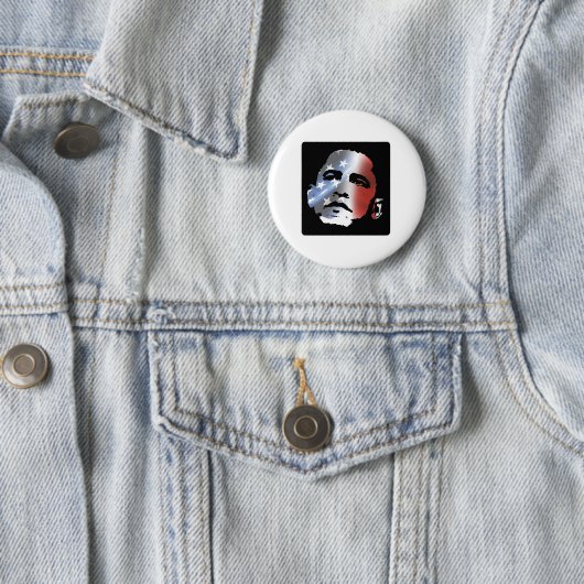 Obama Patriot Ronde Button 5,7 Cm (In situ)