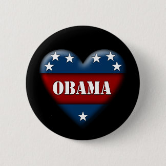 obama patriottisch hart ronde button 5,7 cm