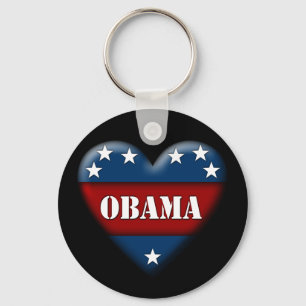 obama patriottisch hart sleutelhanger