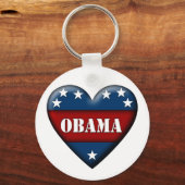 obama patriottisch hart sleutelhanger (Voorkant)