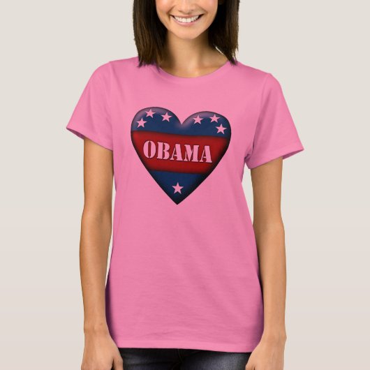 obama patriottisch hart t-shirt (Voorkant)