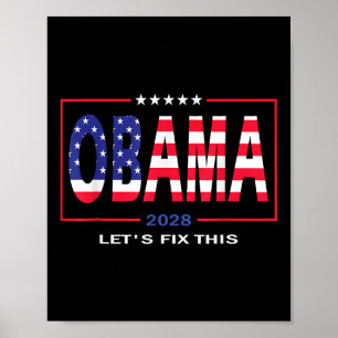 Obama Patriottische 2028 Politieke Amerikaanse vl Poster