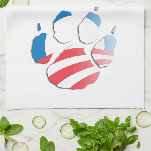 OBAMA PAW -.png Theedoek (Gevouwen)