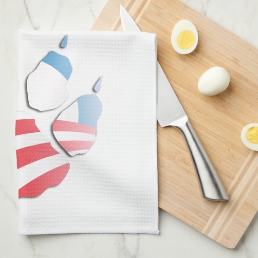 OBAMA PAW -.png Theedoek (Quarter Fold)