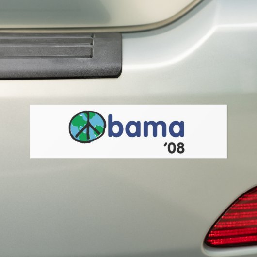 Obama Peace '08 Bumpersticker (Op auto)