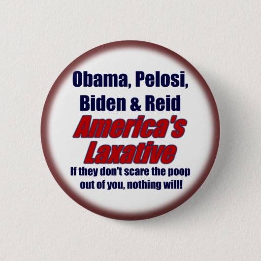 Obama, Pelosi, Biden en Reid Ronde Button 5,7 Cm (Voorkant)