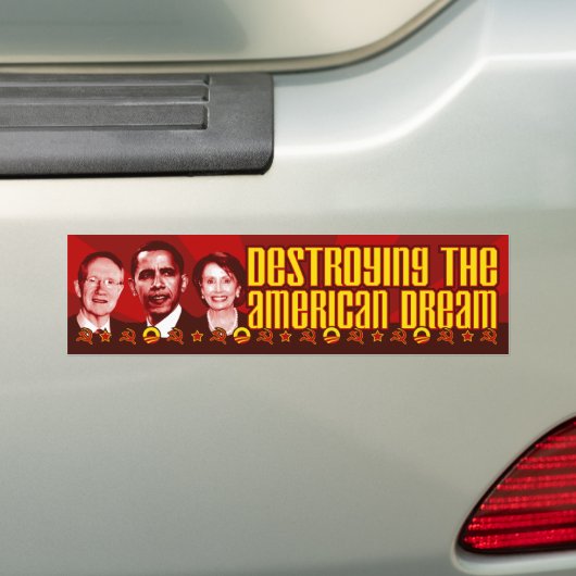Obama Pelosi Reid - Vernietiging van de Amerikaans Bumpersticker (Op auto)