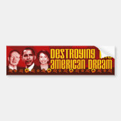 Obama Pelosi Reid - Vernietiging van de Amerikaans Bumpersticker (Voorkant)