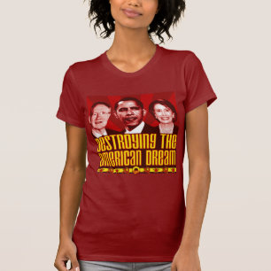 Obama Pelosi Reid - Vernietiging van de Amerikaans T-shirt