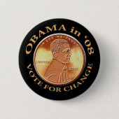 Obama Penny Button (Voorkant)
