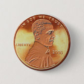 Obama Penny Button (Voorkant)