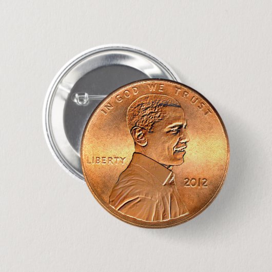 Obama Penny Button 2012 Edition (Voorkant /achterkant)
