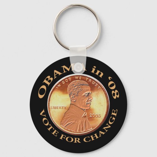 Obama Penny Sleutelhanger (Voorkant)