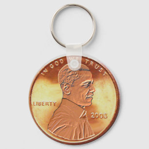 Obama Penny Sleutelhanger