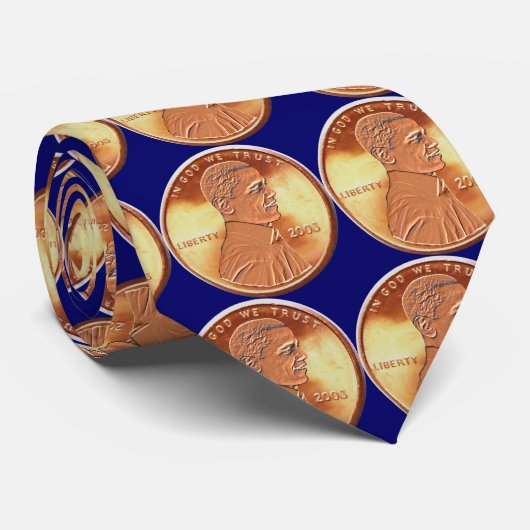 Obama Penny Stropdas (Opgerold)