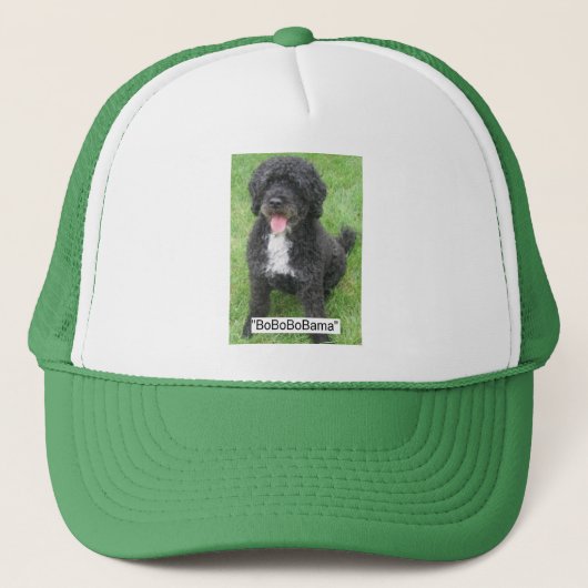 Obama Pet/Portugese waterhond Trucker Pet (Voorkant)