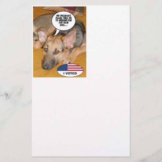 Obama Pet/Whitehouse Humor Briefpapier (Voorkant)