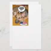 Obama Pet/Whitehouse Humor Briefpapier (Voorkant / Achterkant)