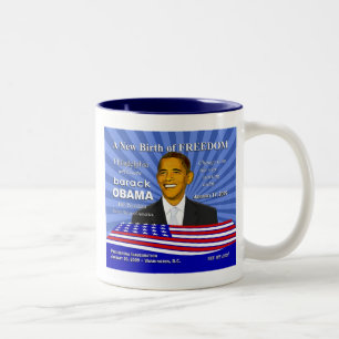 Obama Philadelphia Pennsylvania Souvenirs - Gifts Tweekleurige Koffiemok