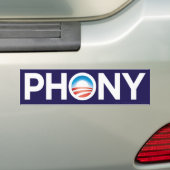 Obama Phony Bumpersticker (Op auto)