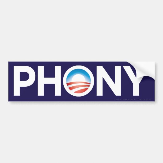Obama Phony Bumpersticker (Voorkant)