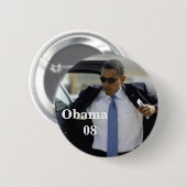 Obama pin ronde button 5,7 cm (Voorkant /achterkant)