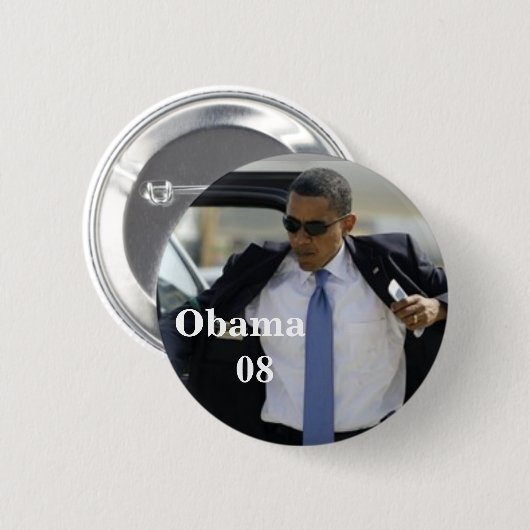 Obama pin ronde button 5,7 cm (Voorkant /achterkant)