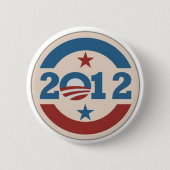 Obama pin ronde button 5,7 cm (Voorkant)