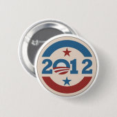 Obama pin ronde button 5,7 cm (Voorkant /achterkant)