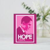 Obama Pink Hope Briefkaart (Staand voorkant)