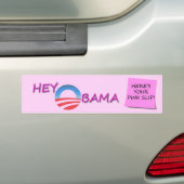 OBAMA PINK SLIP BUMPERSTICKER (Op auto)
