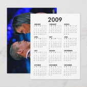 Obama Pocket Calendar - Het dansen van Obama Briefkaart (Voorkant / Achterkant)