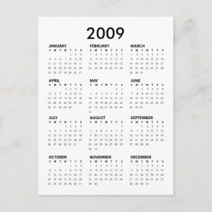 Obama Pocket Calendar - Inauguratie Menigte Briefkaart