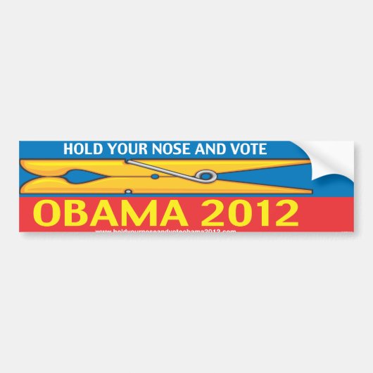 Obama Politieke Bumpersticker (Voorkant)
