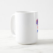 Obama Pom Poms Cheer Koffiemok (Voorkant links)