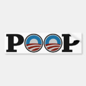 Obama = Poop Bumpersticker (Voorkant)
