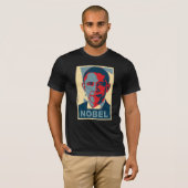 Obama Pop Art Nobelprijs voor de vrede T shirt (Voorkant volledig)
