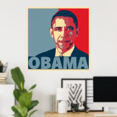 OBAMA POP ART POSTER (Thuiskantoor)