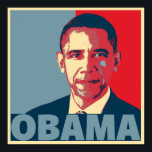 OBAMA POP ART POSTER<br><div class="desc">Portret van Barack Obama als President Verkiezing met een pop stijl poster effect met zijn naam in vetgedrukte tekst onder zijn portret. Barack Hussein Obama II is een Amerikaanse politicus die van 2009 tot 2017 het 44ste president van de Verenigde Staten was.</div>