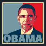OBAMA POP ART POSTER<br><div class="desc">Portret van Barack Obama als President Verkiezing met een pop stijl poster effect met zijn naam in vetgedrukte tekst onder zijn portret. Barack Hussein Obama II is een Amerikaanse politicus die van 2009 tot 2017 het 44ste president van de Verenigde Staten was.</div>