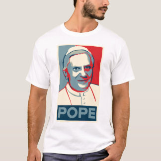 Obama pope Design T-shirt