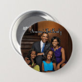 OBAMA-PORTRAIT 2012 RONDE BUTTON 7,6 CM (Voorkant /achterkant)